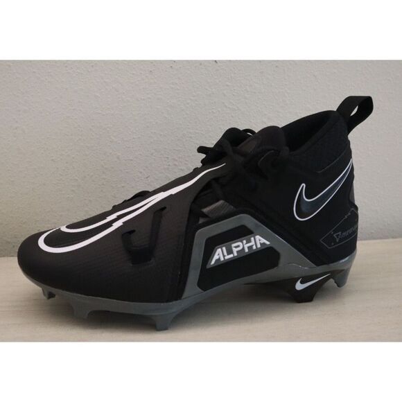 Nike CT6649-010 Men's Sz 9 Black/White Alpha Menace Pro 3 Football Cleats - Picture 6 of 8